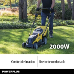 Powerplus POWXG6281 Elektrische Grasmaaier - Grasmachine Voor Middelgrote En Grote Tuin - 2000W - Maaibreedte 420mm - Verstelbare Maaihoogte - Mulching Functie - Incl. 40L Opvangbak -Tuinwereld Verkoop 1200x1200 1959