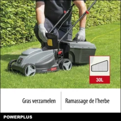 Powerplus POWEG63703 Elektrische Grasmaaier - Grasmachine Voor Kleine Tuin - 1000 W - 32cm Maaibreedte - 30L Opvangbak - Verstelbare Maaihoogte -Tuinwereld Verkoop 1200x1200 1962