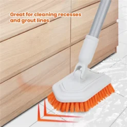 Merkloos Vloerschrobber - Bad Tegel Borstel Scrubber - Met 107cm Verstelbaar Lange - Voor Reiniging Badkamer Keuken Keramische Tegel - Oranje -Moederdag Cadeautje -Tuinwereld Verkoop 1200x1200 2030