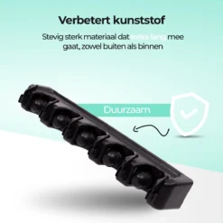 CLEANLY® Bezemhouder - Ophangsysteem Voor Tuingereedschap - Bezem Ophangsysteem - Gereedschapshouder Met Ophanghaken - ABS -Tuinwereld Verkoop 1200x1200 2036