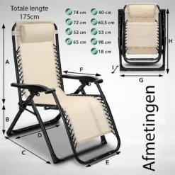 Sens Design Tuinstoel - Ligstoel Tuin - Beige -Tuinwereld Verkoop 1200x1200 215