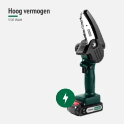 Mardin Mini Kettingzaag - Snoeizaag - Kettingzaag - Kettingzaag Electrisch Met 2 Accu - Inclusief Koffer - 1 Extra Accu - Groen -Tuinwereld Verkoop 1200x1200 2202