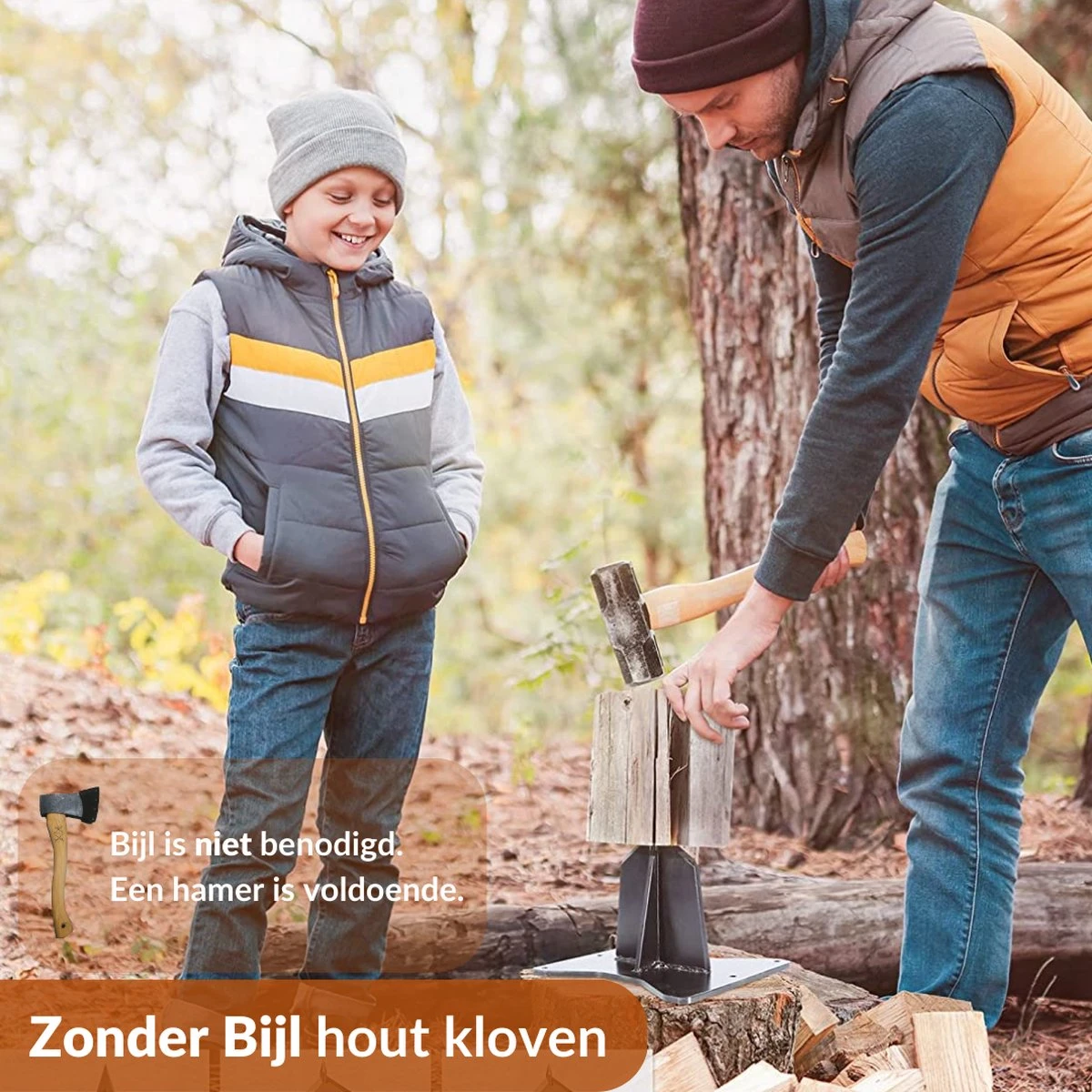 Miseru Houtklover – Geen Bijl Nodig – No Axe - Houtsplijter – Houtkliever – HANDMADE In Holland - Houtklover Voor Aanmaakhout – Metaal 5 Miseru Houtklover – Geen Bijl Nodig – No Axe - Houtsplijter – Houtkliever – HANDMADE In Holland - Houtklover Voor Aanmaakhout – Metaal - Afbeelding 5