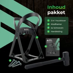 Lighted Lifestyle™| Houtklover Voor Aanmaakhout Incl. Kloofhamer - Houtsplijter - Houtkliever - Snel Haardhout - Gietijzer - Incl. Schroeven 11 Lighted Lifestyle™| Houtklover Voor Aanmaakhout Incl. Kloofhamer - Houtsplijter - Houtkliever - Snel Haardhout - Gietijzer - Incl. Schroeven -Tuinwereld Verkoop 1200x1200 2250