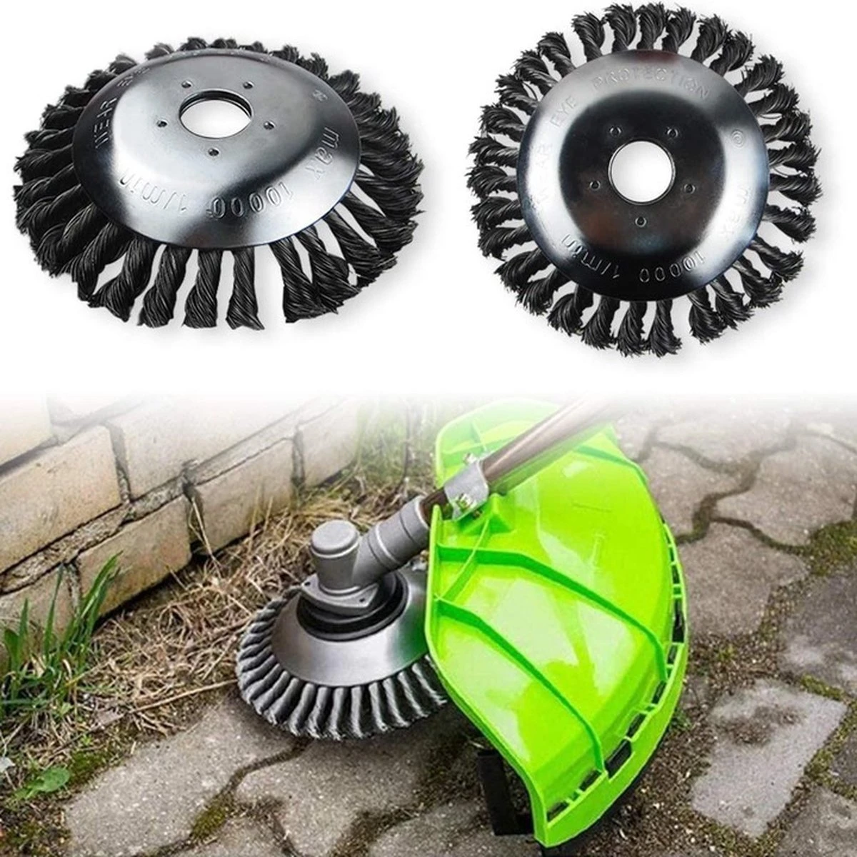 Merkloos Onkruidborstel - Voegenborstel - Elektrisch - Bosmaaier - Staalborstel - Universeel - 20cm 5 Merkloos Onkruidborstel - Voegenborstel - Elektrisch - Bosmaaier - Staalborstel - Universeel - 20cm - Afbeelding 5