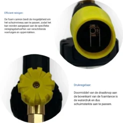 Jatso® Foam Cannon - Snow Foam - Foam Gun - Schuimlans - Foam Gun Auto - Foam Lance - Schuimsproeier - Snow Foam Cannon - Past Op Karcher K1 T/m K7 - Messing - Afneembaar Pistool -Tuinwereld Verkoop 1200x1200 2290