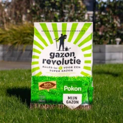 Pokon Gazon Revolutie - 7,5kg - Gazonmest / Graszaad / Bodemverbeteraar - Geschikt Voor 150m² - Binnen 15 Dagen Resultaat -Tuinwereld Verkoop 1200x1200 2338