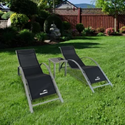 MaxxGarden Ligbed Set - 2 Stuks Zwart - Met Tafel - Sun Loungers - Loungebed -Tuinwereld Verkoop 1200x1200 239