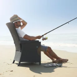 Allibert Vermont Verstelbare Tuinstoel - 64x68x107cm - Grafiet -Tuinwereld Verkoop 1200x1200 247