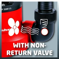 Einhell Dompelpomp GC-SP 3580 LL (350 W - 8000 L/h - 1 Mm Restwater - Traploos Instelbare Vlotterschakelaar - GeÃ¯ntegreerd Terugslagventiel - Draaghandvat - Kabelopwikkeling - Mechanische Afdichting) -Tuinwereld Verkoop 1200x1200 2489