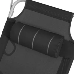Ligstoel Met Hoofdsteun En Zon Bescherming Verstelbare Rugleuning Inklapbaar Donker Grijs Ligbed Tuin -Tuinwereld Verkoop 1200x1200 251