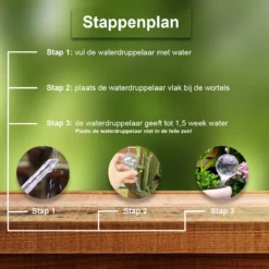 Waterdruppelaar Set Van 12 Stuks - Waterdruppelaar Voor Planten - Watergeefsysteem - Waterbol Irrigatiesysteem - Automatisch Druppelsysteem Voor Kamerplanten & Tuin - Watergever - Transparant - 15cm -Tuinwereld Verkoop 1200x1200 2516