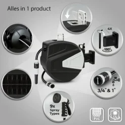 Sens Design Slanghaspel - Tuinslang Haspel - Automatisch - Zwart - 30m -Tuinwereld Verkoop 1200x1200 2641