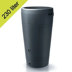 Tube - Regenton - 2-in-1 - 230 Liter - Antraciet