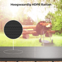 LifeGoods Klaptafel - Inklapbaar - 180 Cm - 6 Tot 8 Personen - Zwart -Tuinwereld Verkoop 1200x1200 28