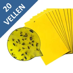 Fruitvliegjes Vanger - Rouwvliegjes Bestrijden - 20 Vellen - Vliegenvanger - 15 X 20 Cm Vellen