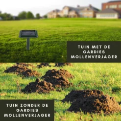 Gardies 2 Stuks Ultrasone Mollenverjager - Oplaadbare Batterijen & Zonne-Energie - Waterdichte Mollenbestrijding - 100% Diervriendelijk -Tuinwereld Verkoop 1200x1200 2867