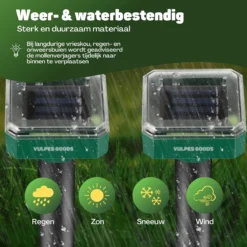 Vulpes Verjager® Mollenverjager - 4 Stuks - Muizenverjager - Mollenbestrijding - Werkt Op Zonne-energie - Waterdicht - Diervriendelijk - Strakke Tuin, Gazon Of Perceel! -Tuinwereld Verkoop 1200x1200 2889