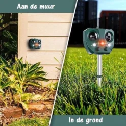 Merkloos Ultrasone Kattenverjager - Kattenschrik - Zonneenergie - Marterverjager - Op Batterijen - Met Adapter - Katten Afweermiddel - Tuin - Ongedierte Verjager -Tuinwereld Verkoop 1200x1200 2897