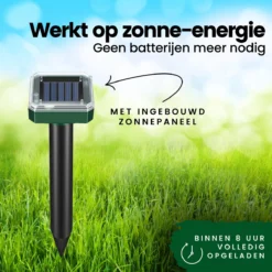 Aniway®- Mollenverjager - 2 Of 4 Stuks - Mollenbestrijding - Op Zonne-energie - Diervriendelijk - Waterdicht - Strakke Tuin/gazon/perceel -Tuinwereld Verkoop 1200x1200 2903