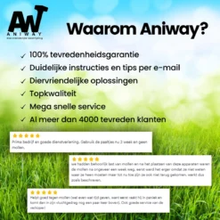Aniway®- Mollenverjager - 2 Of 4 Stuks - Mollenbestrijding - Op Zonne-energie - Diervriendelijk - Waterdicht - Strakke Tuin/gazon/perceel -Tuinwereld Verkoop 1200x1200 2904