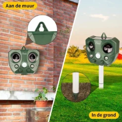 Steks® Ultrasone Kattenverjager - Kattenschrik - Katten Afweermiddel - Zonneenergie - Marterverjager - Op Batterijen - Met Adapter - Tuin - Ongedierte Verjager -Tuinwereld Verkoop 1200x1200 2921