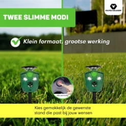 Vulpes Verjager® Ultrasone Kattenverjager Op Zonneenergie - Kattenschrik - Marterverjager - Waterdicht, 360° Bescherming & 20m Bereik - Afweermiddel Voor Vogels, Katten, Muizen Etc. -Tuinwereld Verkoop 1200x1200 2946