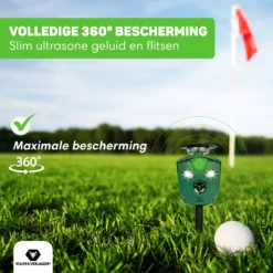 Vulpes Verjager® Ultrasone Kattenverjager Op Zonneenergie - Kattenschrik - Marterverjager - Waterdicht, 360° Bescherming & 20m Bereik - Afweermiddel Voor Vogels, Katten, Muizen Etc. -Tuinwereld Verkoop 1200x1200 2947