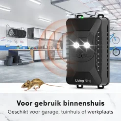Living Nine Marterverjager - Ongedierteverjager - Muizenverjager & Rattenverjager - Ultrasone & Flitsen - Werkt Op Autoaccu, Batterijen Of Netstroom - Voor Binnen, Buiten En Auto - Marter Verjager - Steenmarter -Tuinwereld Verkoop 1200x1200 2989