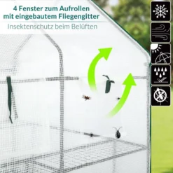 Gardebruk Kweekkas 2m² - 8 Legplanken & 4 Ramen - 195x143x143 Cm -Tuinwereld Verkoop 1200x1200 3094