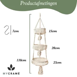 Macramé 3-Laags Hangende Fruitmand - Bohemian Mand Plantenhanger - Handgemaakt Katoen Touw Fruitschaal Hangmand - Boho Ophangbaar Etagere - Decoratieve Fruit Schaal/Basket - Opbergmand Organizer - Keuken/Balkon Decoratie - Hangpot Voor Binnen/Buiten 13 Macramé 3-Laags Hangende Fruitmand - Bohemian Mand Plantenhanger - Handgemaakt Katoen Touw Fruitschaal Hangmand - Boho Ophangbaar Etagere - Decoratieve Fruit Schaal/Basket - Opbergmand Organizer - Keuken/Balkon Decoratie - Hangpot Voor Binnen/Buiten -Tuinwereld Verkoop 1200x1200 3166
