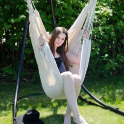 XXL 2 Persoons Hangstoel 185x130 - Zit Hangmat Met Spreidstok Tot 150 Kg - Binnen En Buiten -Tuinwereld Verkoop 1200x1200 346