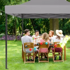 LifeGoods Partytent - 3x4.5 M - Zijwanden - Easy Up - Opvouwbaar - Waterdicht - Draagtas Met Wieltjes - Donkergrijs -Tuinwereld Verkoop 1200x1200 35