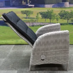 Menorca Dining Tuinstoel Verstelbaar Wit Grijs -Tuinwereld Verkoop 1200x1200 380