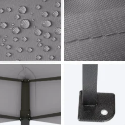 LifeGoods Partytent - 3x4.5 M - Zijwanden - Easy Up - Opvouwbaar - Waterdicht - Draagtas Met Wieltjes - Donkergrijs -Tuinwereld Verkoop 1200x1200 39