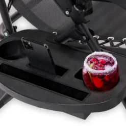 LifeGoods Opvouwbare Tuinstoelen - Verstelbaar Zonnescherm - 2 Stuks - 30°-90° Verstelbaar - Metaal - Zwart -Tuinwereld Verkoop 1200x1200 411