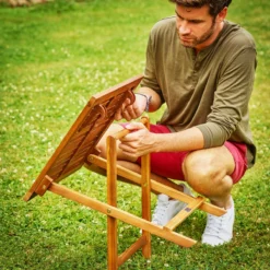 Merkloos EezyLife Houten Bijzettafel - 46x46x46cm - Acacia Hout - Tuintafel -Tuinwereld Verkoop 1200x1200 431