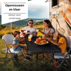 Sens Design Tuintafel Kunststof - Campingtafel Inklapbaar - Rotan-Look 12 Sens Design Tuintafel Kunststof - Campingtafel Inklapbaar - Rotan-Look -Tuinwereld Verkoop 1200x1200 535