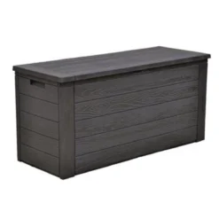 Merkloos Woody Tuin Opbergbox - 324 Liter 45x120x60 Cm - Tuinkussenbox - Antraciet/bruin -Tuinwereld Verkoop 1200x1200 56