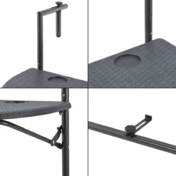 Balkontafel Cicala Inklapbaar 83,5x60x64 Cm Donkergrijs -Tuinwereld Verkoop 1200x1200 585