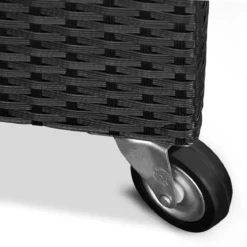 Casaria Wicker Opbergbox - Waterdicht 121,5cm Met Wielen - Grijs -Tuinwereld Verkoop 1200x1200 618