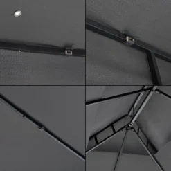 Paviljoen Lanciano Partytent 4x3x2,65 Cm Donkergrijs 9 Paviljoen Lanciano Partytent 4x3x2,65 Cm Donkergrijs -Tuinwereld Verkoop 1200x1200 633