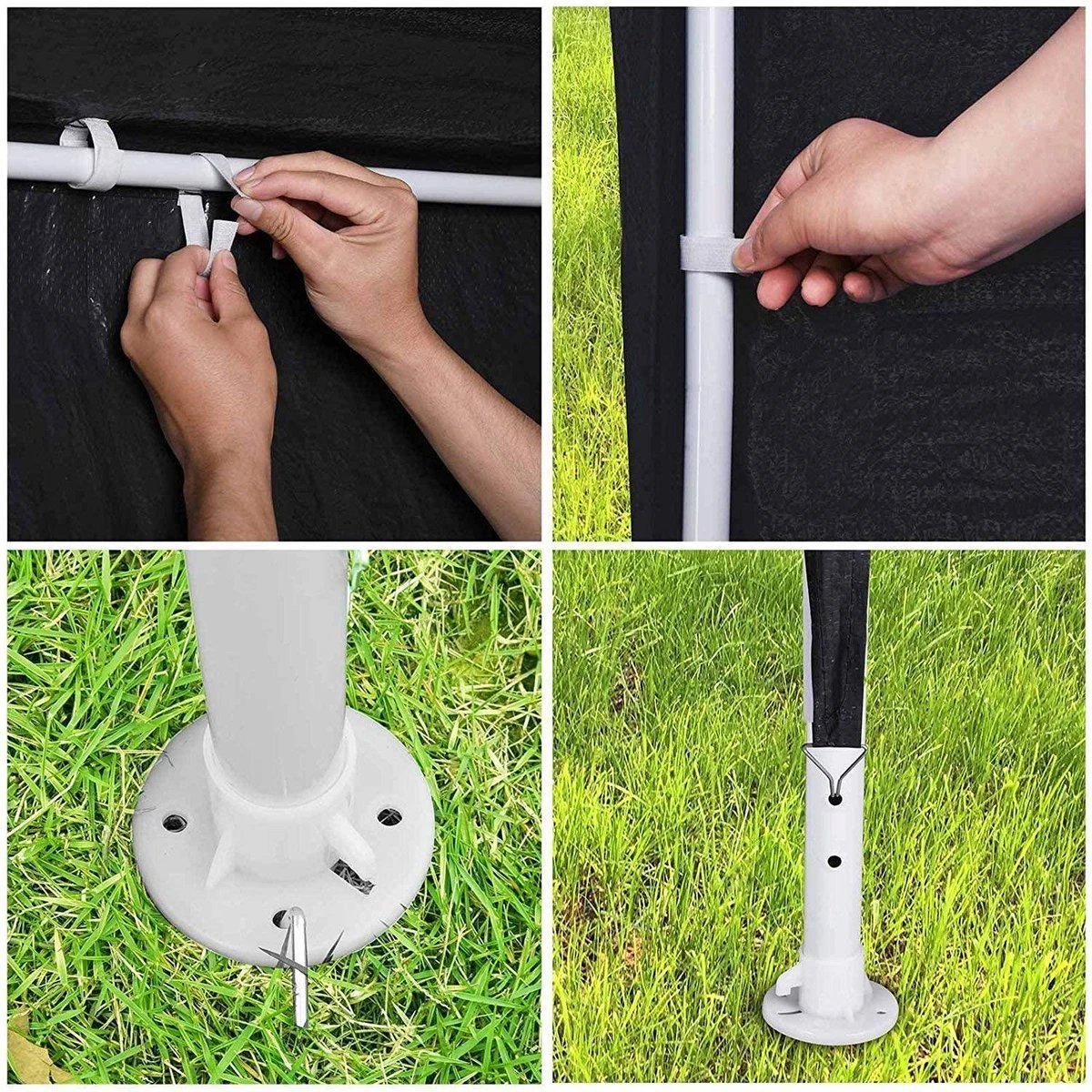 MaxxGarden Partytent - Feesttent Paviljoen - 3x3m - Antraciet 4 MaxxGarden Partytent - Feesttent Paviljoen - 3x3m - Antraciet - Afbeelding 4