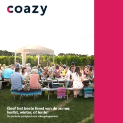 Coazy Waterdichte Partytent 3x3 Meter Opvouwbaar - Paviljoen - Easy Up - Pop-up Tent Met Haringen, Touw En Anti Slip Poten - Waterdicht - Partytenten Weerbestendig -Tuinwereld Verkoop 1200x1200 639