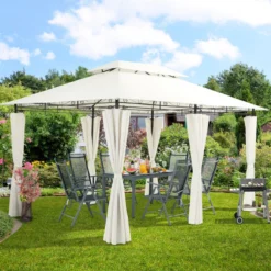 El Jardin - Partytent - 4x3 - Waterdicht Dak - Wanden - Beige Paviljoen -Tuinwereld Verkoop 1200x1200 641