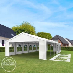 Hoogwaardige Partytent 3x6 M Van 240 G/m² PE Zeil Tuintent Feesttent Waterdicht In Wit -Tuinwereld Verkoop 1200x1200 651
