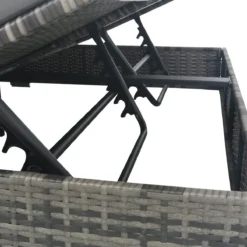 Prolenta Premium - Loungebed Met Parasol Poly Rattan Grijs -Tuinwereld Verkoop 1200x1200 666