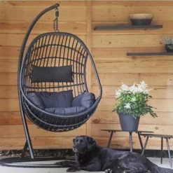 Hangstoel Sturdy Frame Zwart -Tuinwereld Verkoop 1200x1200 67
