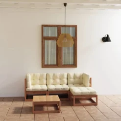 VidaXL 5-delige Loungeset Met Kussens Massief Grenenhout -Tuinwereld Verkoop 1200x1200 673