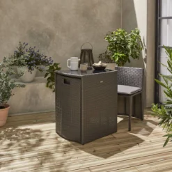 Alice's Garden Balkonset Doppio - 2 Stoelen - Inschuifbaar - Wicker - Grijs -Tuinwereld Verkoop 1200x1200 685